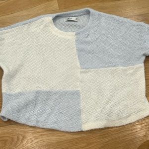 Blue and white Hollister sweater